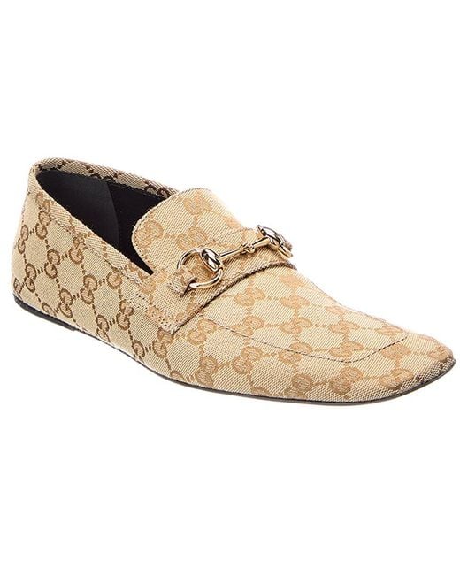 Gucci White Ragazzo Gg Supreme Canvas & Leather Loafer