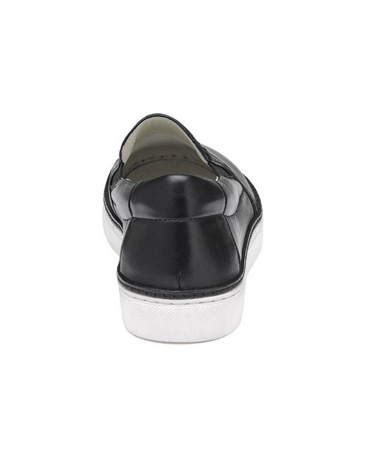 Johnston & Murphy Black Callie Leather Slip On
