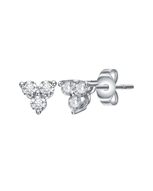 Genevive Jewelry White Stud Earrings