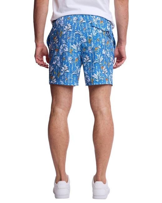 Paisley & Gray Blue Gilligan Swim Trunk for men