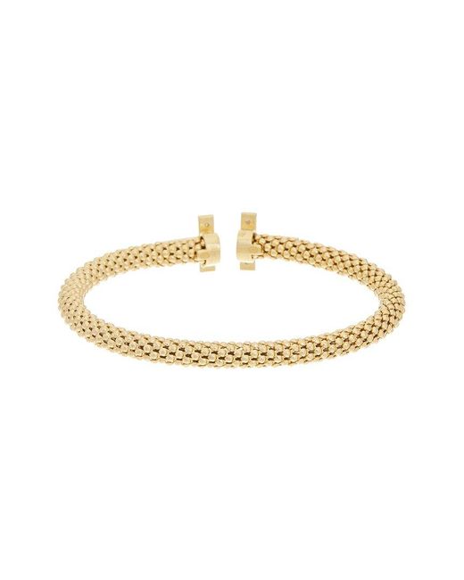 Meshmerise White 18K Over 0.20 Ct. Tw. Diamond Bangle Bracelet