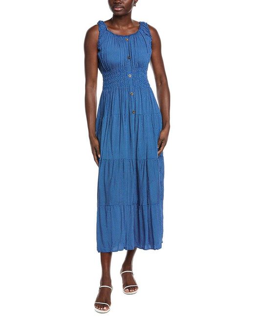 ANNA KAY Blue Chistine Dots Maxi Dress