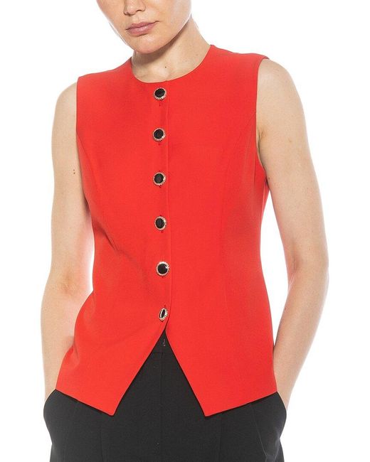 Alexia Admor Red Kinsley Vest Top