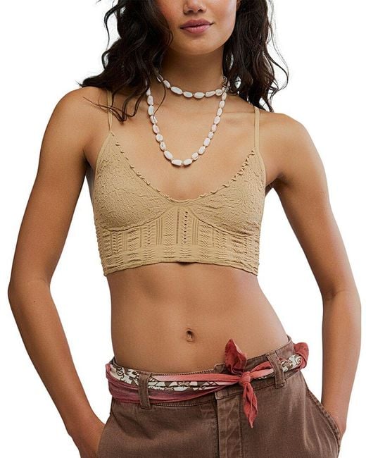 Free People Brown Heirloom Bralette