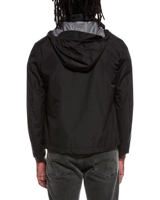 Canali Black Rain Jacket for men