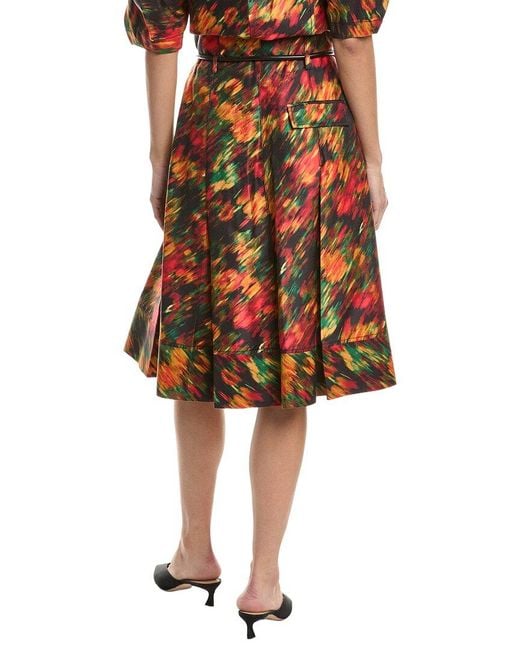 3.1 Phillip Lim Multicolor Flowers In Motion Canvas Origami Silk-blend Dress