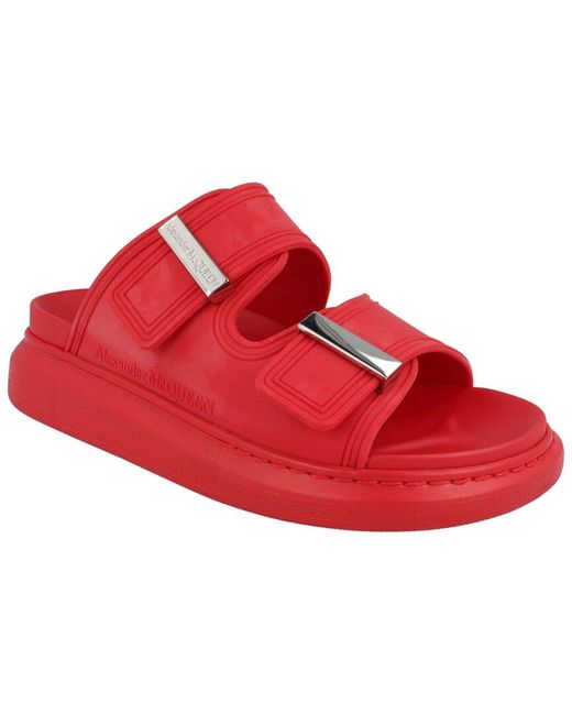 McQueen Red Hybrid Rubber Slide Sandal