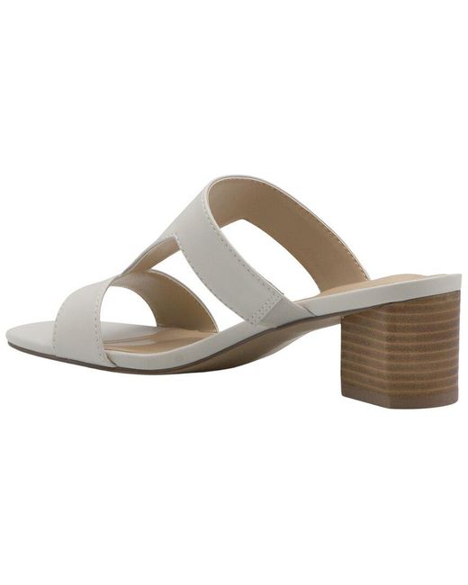 Adrienne Vittadini White Adelyn Sandal