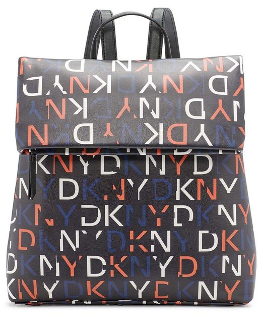 DKNY Tilly Foldover Backpack in Black Lyst UK