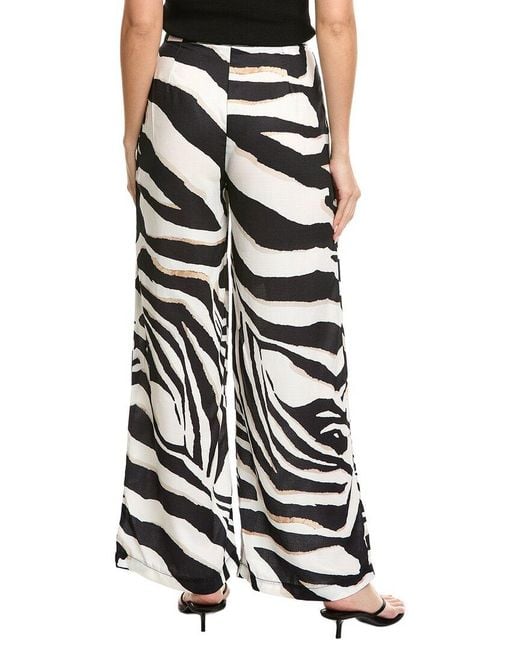 Estellina White Printed Pant