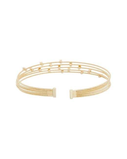 Meshmerise White 18K Plated 0.15 Ct. Tw. Diamond Mesh Bangle