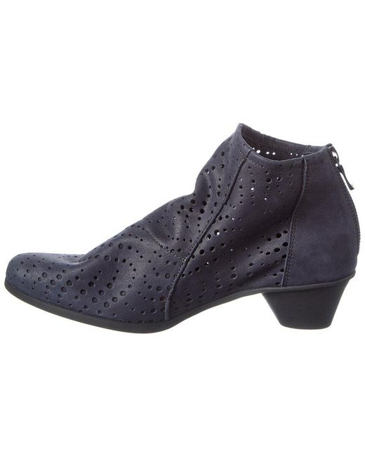 Arche Blue Cynoos Leather Flat
