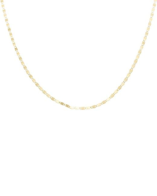 Italian Gold Metallic 14K 1.8Mm Diamond Cut Mirror Chain Necklace