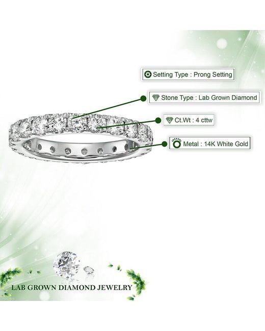 Amairah White 14K 4.00 Ct. Tw. Lab-Grown Diamond Ring