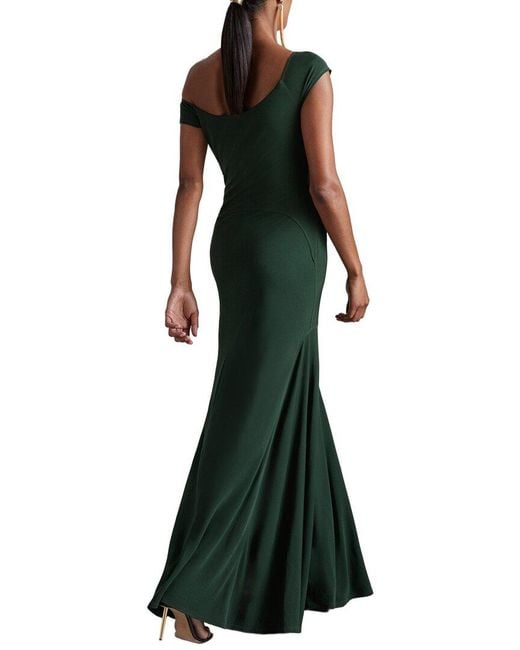 Reiss Green Elliotte Jersey Dress