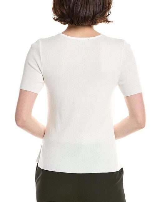 Tahari White Petite Sweater