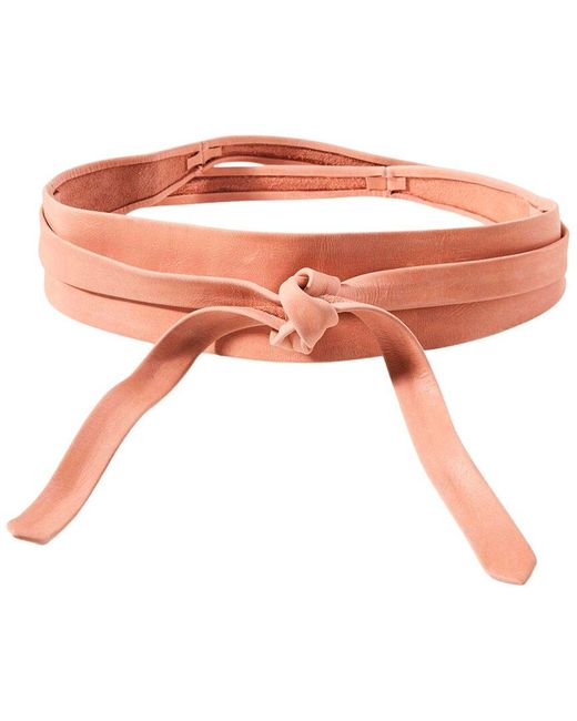 Ada Pink Classic Wrap Leather Belt