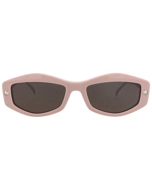 McQueen White 55Mm Sunglasses