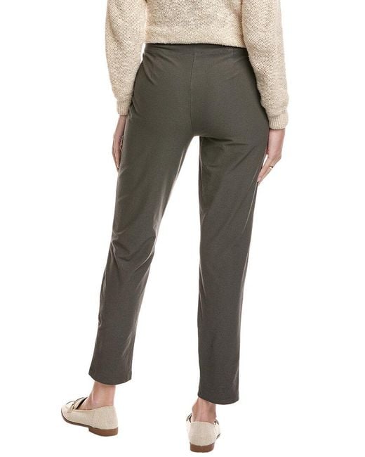 Eileen Fisher Gray Stretch Crepe Pant