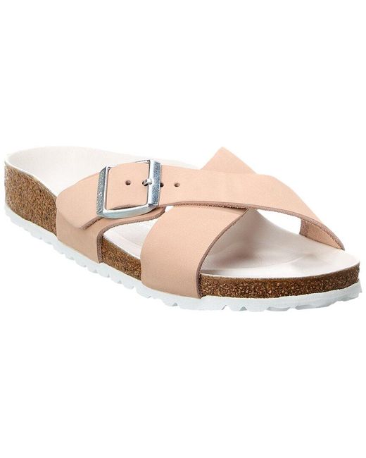 Birkenstock Pink Siena Narrow Leather Sandal