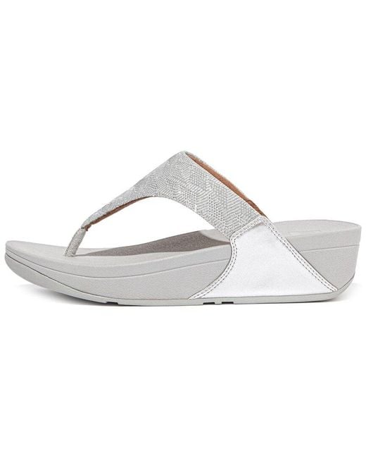 Fitflop White Lulu Glitz Sandal