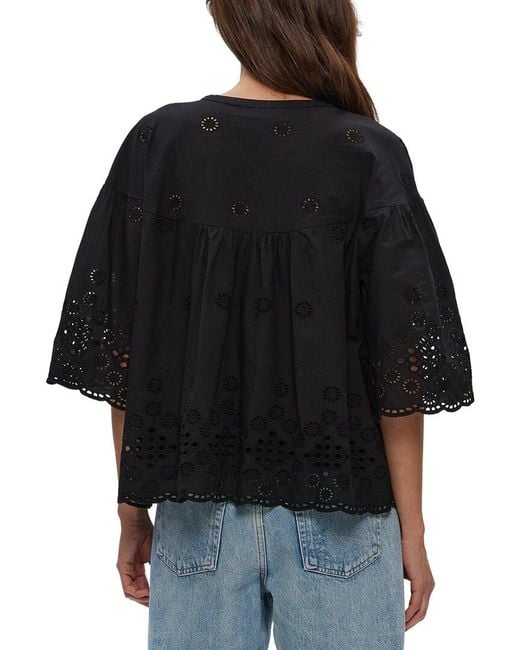 Michael Stars Black Gloria Relaxed Top