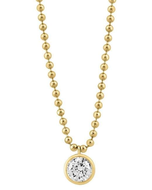 Effy Fine Jewelry Metallic 14K 0.98 Ct. Tw. Lab-Grown Diamond Necklace