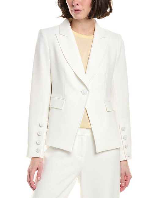 Tahari White Petite Blazer