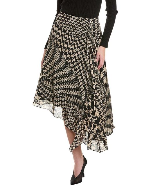 Reiss Black Oksana Midi Skirt