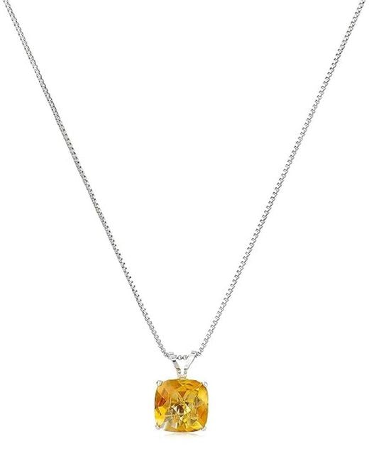 MaxColor Metallic 1.60 Ct. Tw. Citrine Pendant Necklace