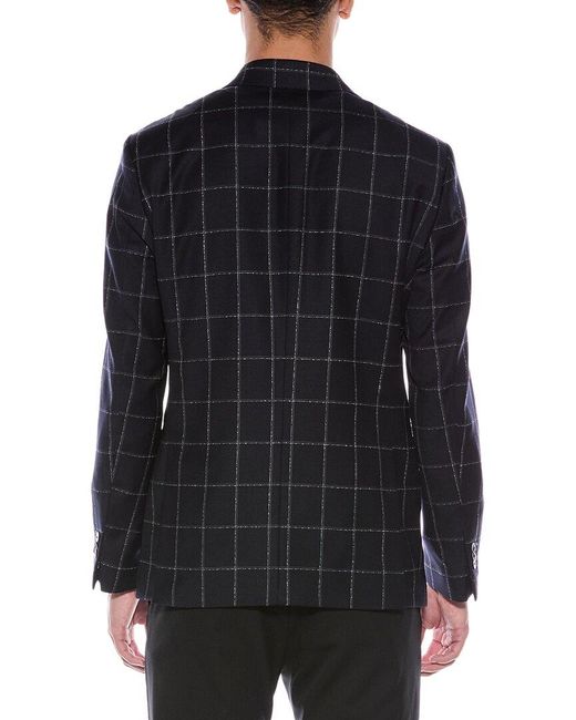 Scotch & Soda Black Modern Fit Wool Suit Jacket for men