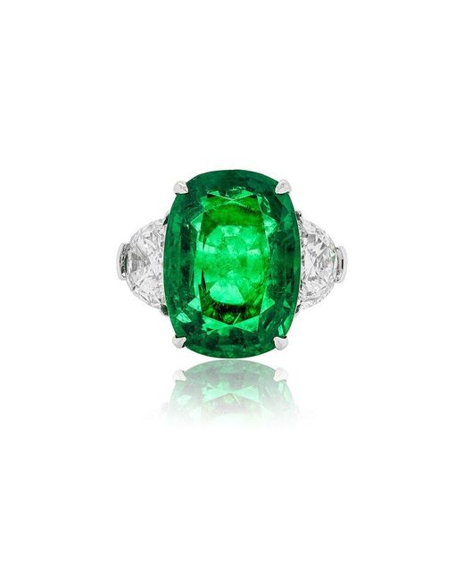 Diana M Green Fine Jewelry White Gold 1.07 Ct. Tw. Diamond Half-set Ring