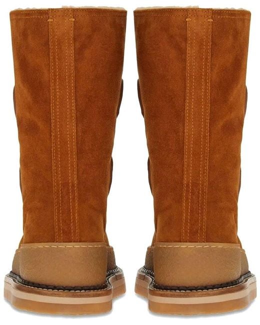 Ferragamo Brown Leather Boot