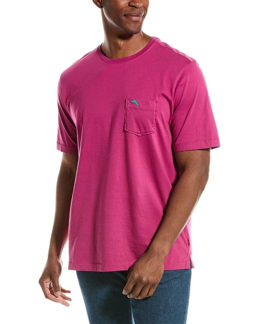 Tommy Bahama Pink New Bali Skyline T-shirt for men