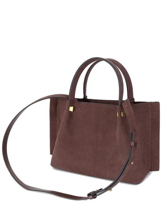 Tiffany & Fred Paris Brown Suede Tote