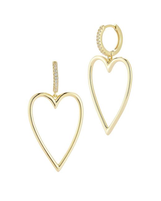 Sphera Milano White 14K Plated Cz Earrings
