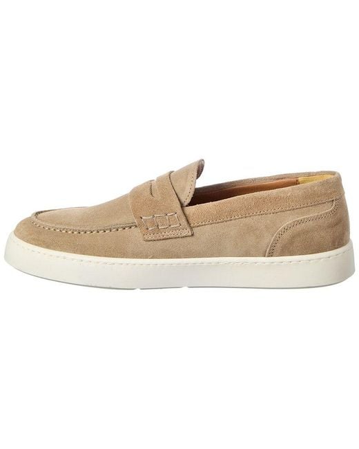 M by Bruno Magli Natural Magnifico Suede Slip-On Sneaker for men