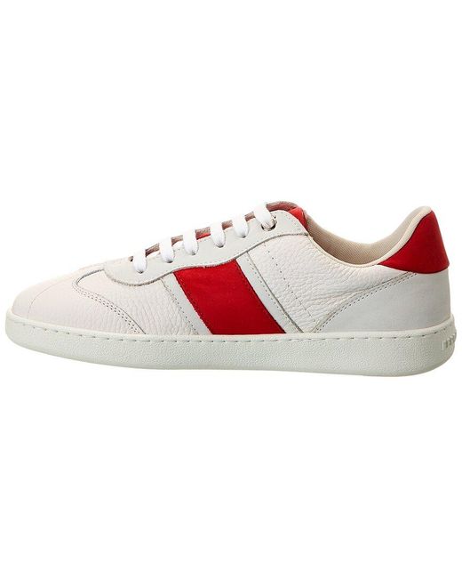 Ferragamo White Achille Leather Sneaker