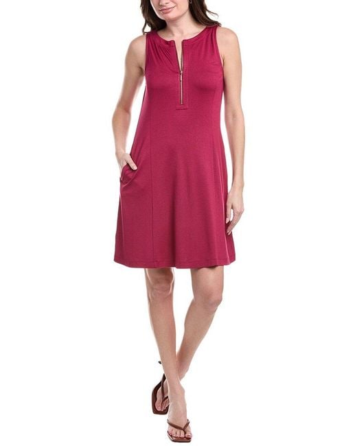 Tommy Bahama Red Darcy Fit And Flare Mini Dress