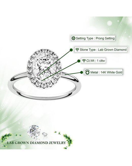 Amairah White 14K 1.00 Ct. Tw. Lab-Grown Diamond Engagement Ring