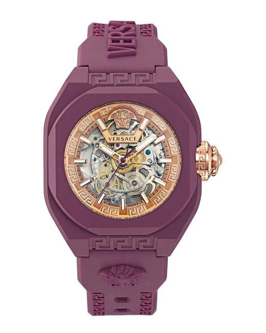 Versace Purple V-legend Watch for men