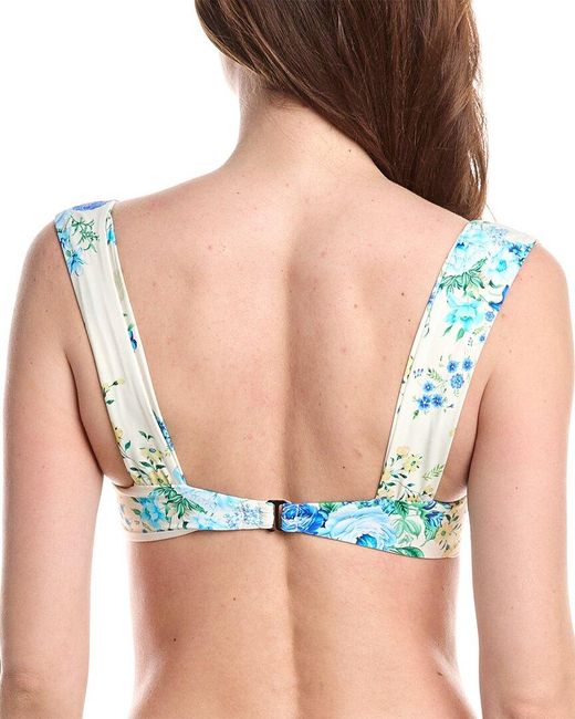 VYB Blue Frankie Shirred Underwire Swim Top