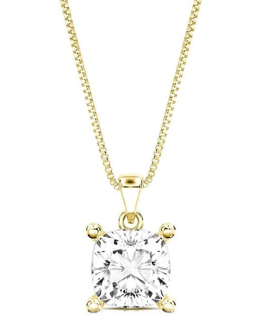 Amairah Metallic 14K 3.00 Ct. Tw. Lab-Grown Diamond Solitaire Pendant Necklace