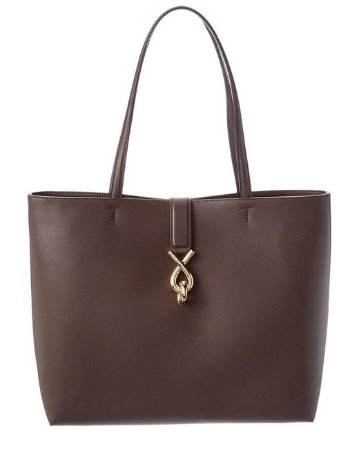 Furla Mianova Leather Tote in Brown | Lyst