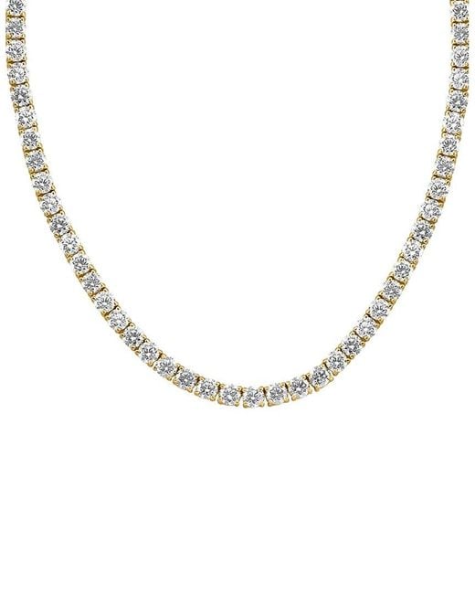 Lab Grown Diamonds Metallic 14K 20.00 Ct. Tw. Lab-Grown Diamond Necklace