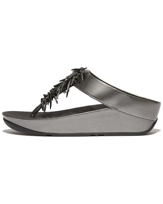 Fitflop Black Rumba Toe Post Sandal