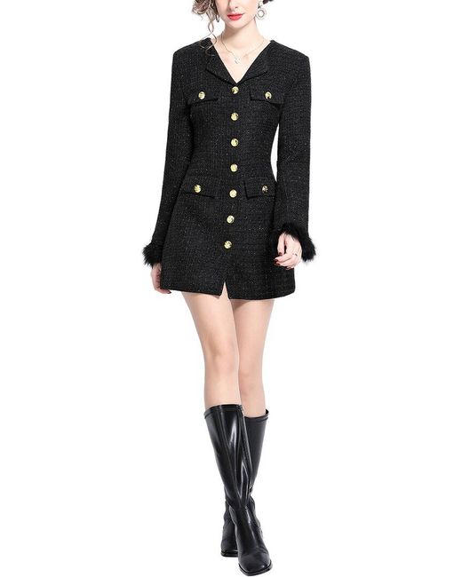 Kaimilan Black Mini Dress