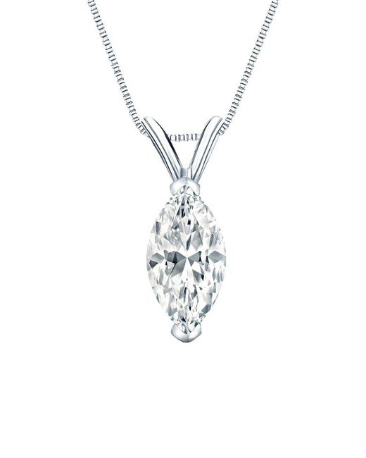Sabrina Designs Lab Grown Diamonds White 14K 2.00 Ct. Tw. Lab-Grown Diamond Solitaire Pendant