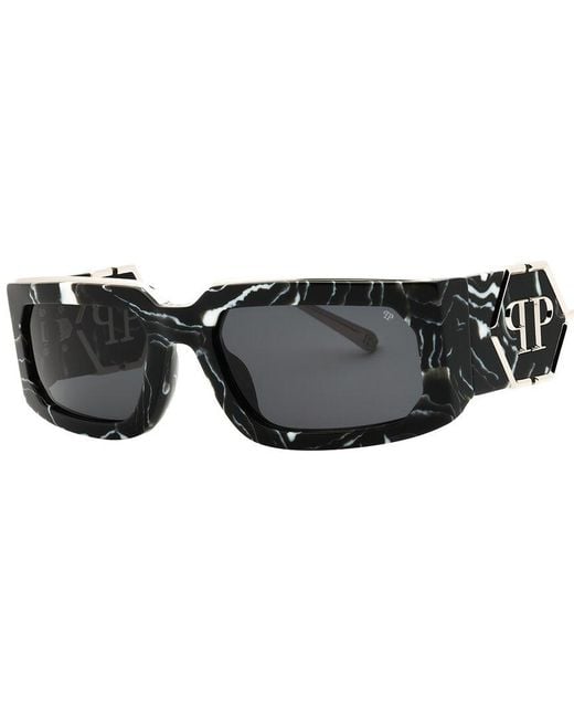Philipp Plein Black Spp119M 58Mm Sunglasses