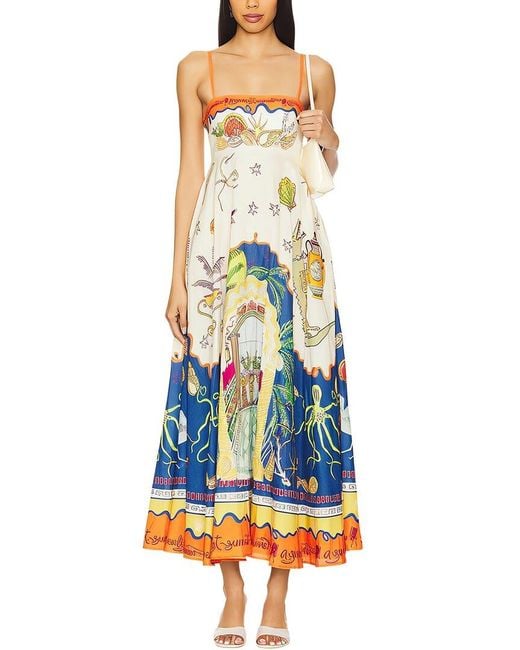 FLORIDA CLOTHING Blue Maxi Dress